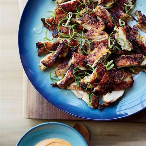 grilled-chicken-thighs-with-spicy-miso-mayo image