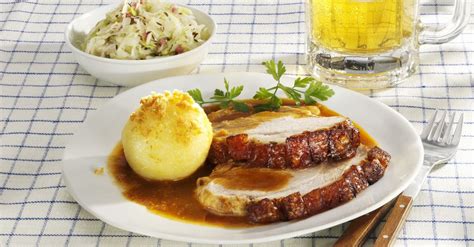 bavarian-roast-pork-with-potato-dumplings image