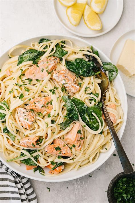 creamy-salmon-pasta-with-spinach-the-cooking-jar image