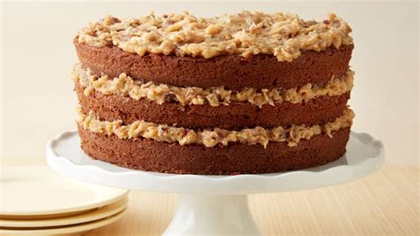 german-chocolate-cake-with-coconut-pecan-frosting image
