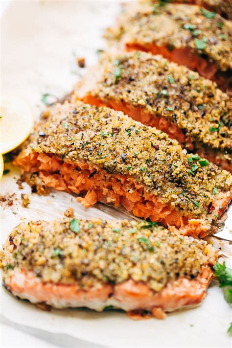 crunchy-garlic-lemon-pepper-baked-salmon image