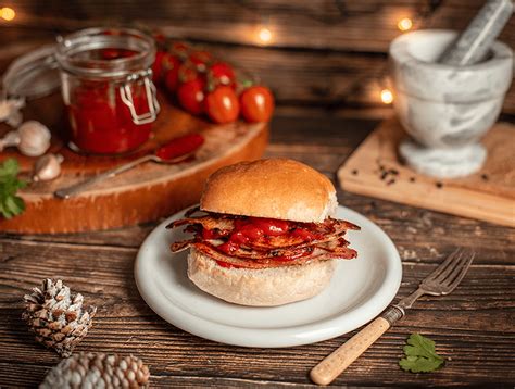 bacon-roll-with-homemade-ketchup-simon-howie image