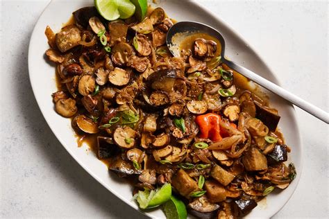 mushroom-and-eggplant-yassa-recipe-nyt-cooking image