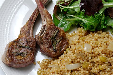 cooking-for-one-pan-grilled-lamb-chops-with-raisin image