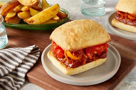 italian-sausage-pepper-sandwiches-blue-apron image