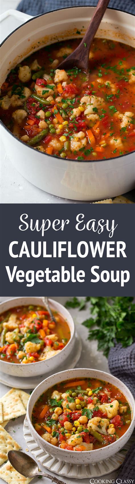 super-easy-cauliflower-vegetable-soup-cooking-classy image