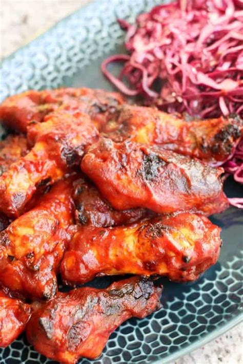 spicy-honey-bbq-chicken-wings-recipe-wicked-spatula image