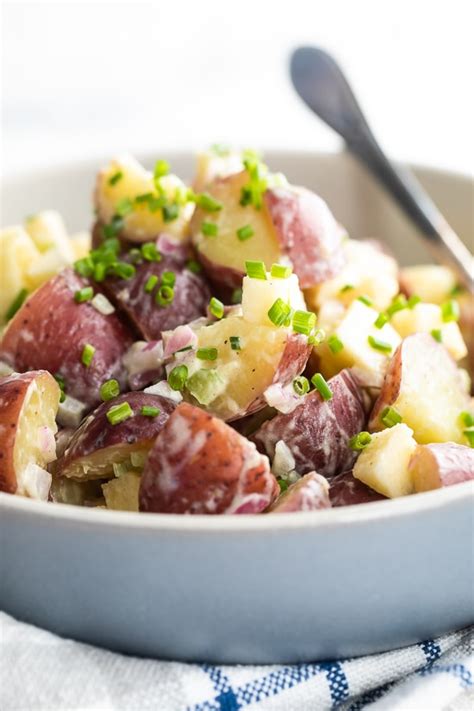baby-red-potato-salad-with-apples-skinnytaste image