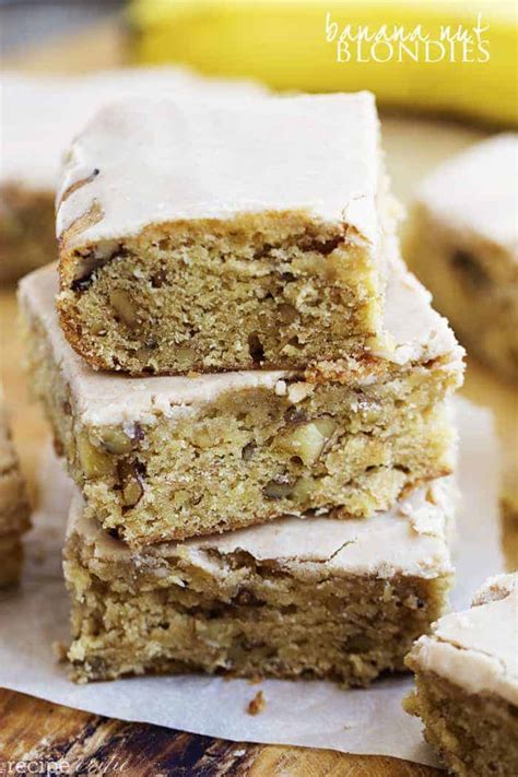 brown-butter-glazed-banana-nut-blondies-the image