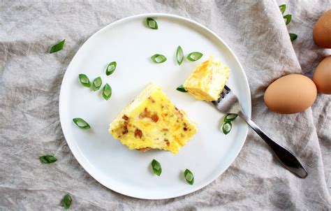 keto-breakfast-casserole-with-bacon-egg-and-cheese image