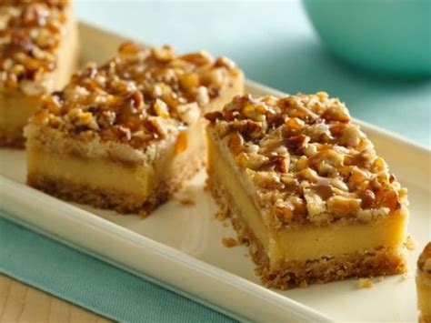 betty-crocker-praline-crumb-caramel-cheesecake-bars image