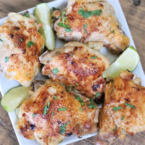 slow-cooker-cilantro-chicken-thighs-recipe-eating image