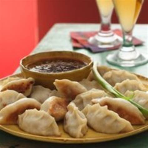 pork-pot-stickers-with-honey-chipotle-sauce image
