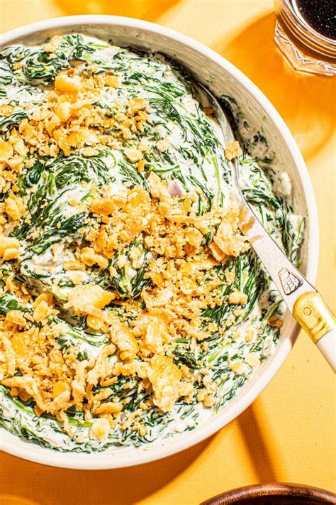 creamed-spinach-with-crispy-crunchy-topping-college image