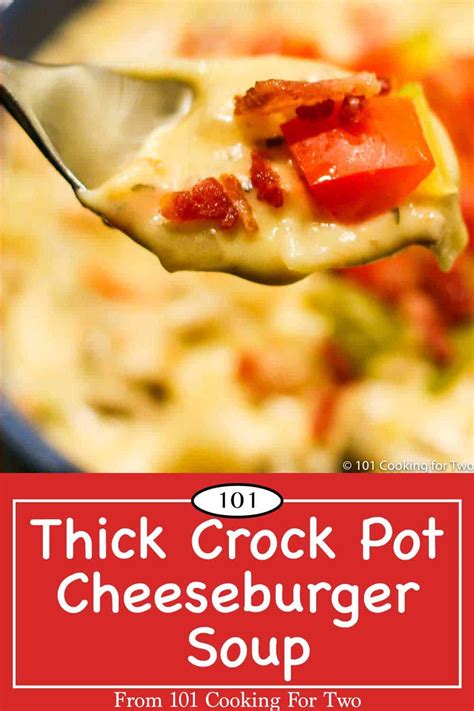 thick-crock-pot-cheeseburger-soup-101-cooking-for-two image