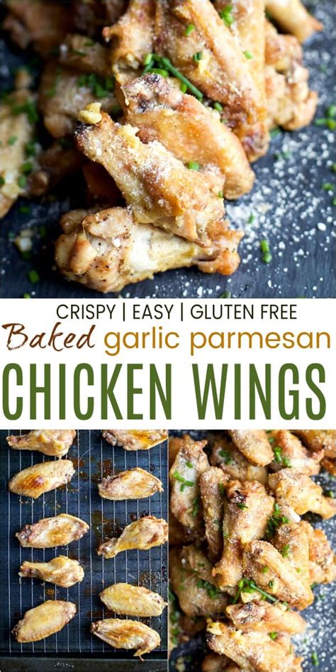 best-crispy-baked-garlic-parmesan-chicken-wings-easy image