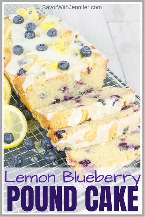 blueberry-lemon-sour-cream-pound-cake-savor image