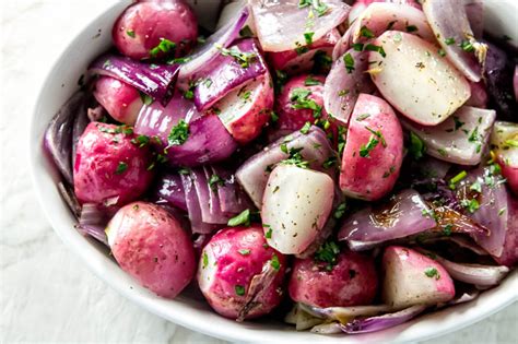roasted-radishes-with-red-onions-girl-gone-gourmet image