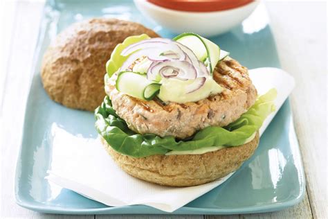 how-to-make-salmon-burgers-with-wasabi-mayo image