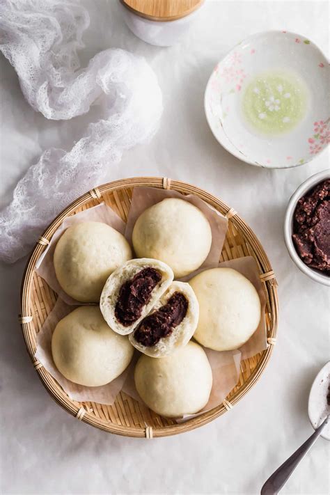 steamed-red-bean-paste-buns-sift-simmer image