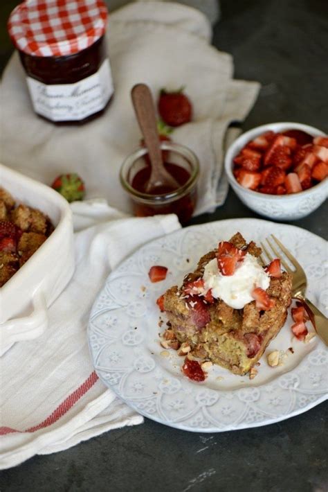 strawberry-bread-pudding-honest-cooking image