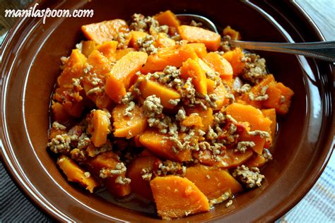 sauteed-butternut-squash-with-ground-beefpork image