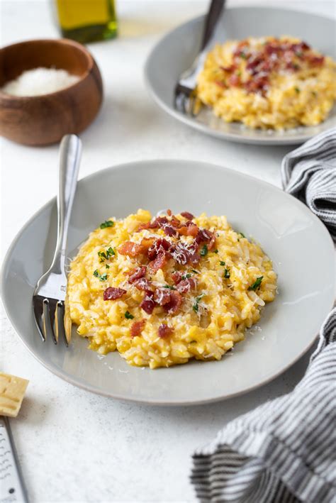 pumpkin-risotto-with-bacon-instant-pot-flavor-the image