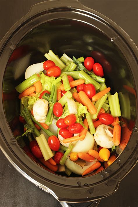 how-to-make-vegetable-broth-in-the-slow-cooker-good image