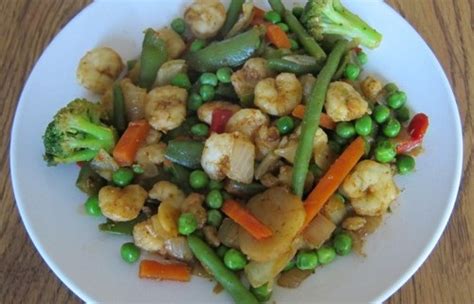 shrimp-stir-fry-recipe-with-green-peas-and-other image