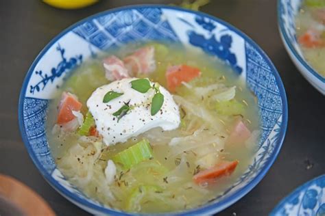 best-sausage-and-sauerkraut-soup-recipe-kielbasa image