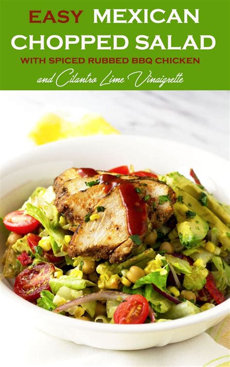 mexican-chopped-salad-with-bbq-chicken-lemon image