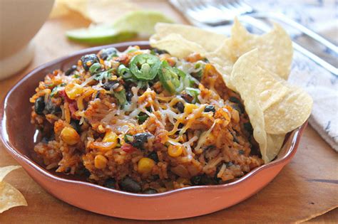 cheesy-mexican-rice-and-black-beans-sheknows image