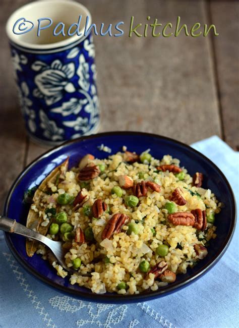 bulgur-with-peas-and-mint-easy-vegetarian-indian image