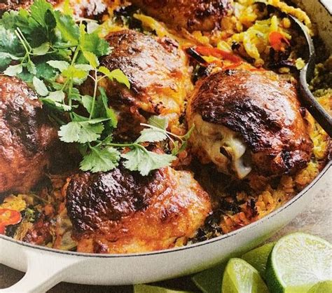 baked-red-curry-chicken-and-coconut-dhal-annabel image