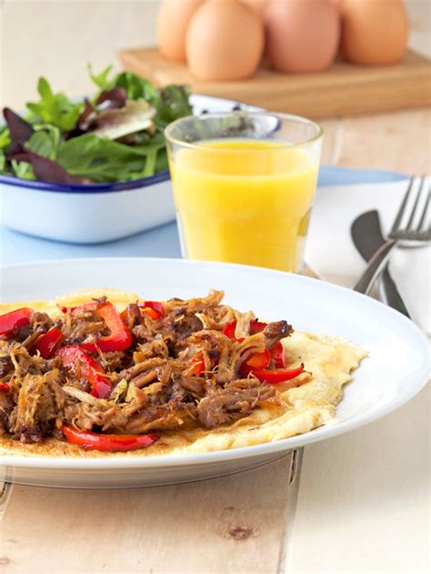 pulled-pork-omelette-for-those-hungry-mornings-gf image