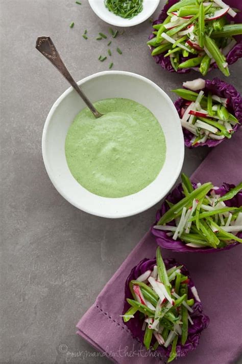 snap-pea-slaw-cups-with-avocado-chive-cream image