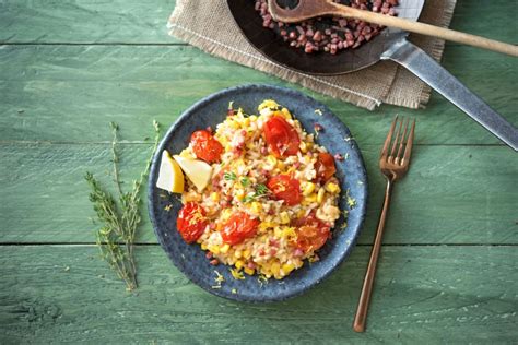 oven-baked-corn-and-tomato-risotto-recipe-hellofresh image
