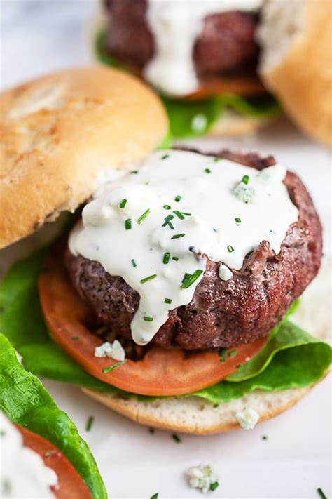 grilled-burgers-with-blue-cheese-sauce-the-rustic image