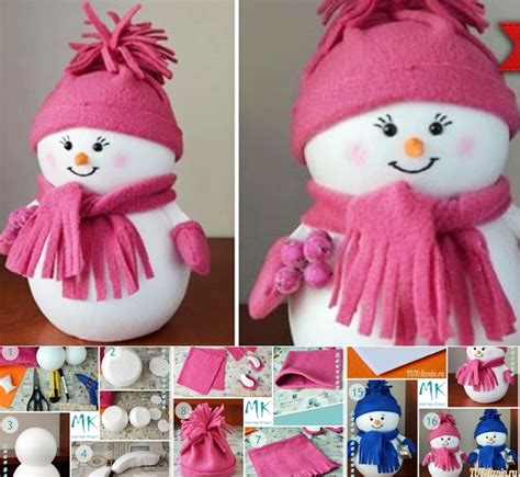 wonderful-diy-easiest-snowman-from-styrofoam-ball image