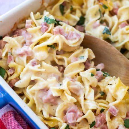 ham-and-noodle-casserole-with-leftover-ham image
