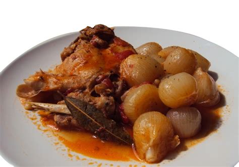 rabbit-with-pearl-onions-stew-kouneli-stifado image