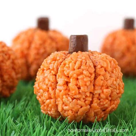 rice-krispie-treat-pumpkins-howtomakecerealtreatscom image