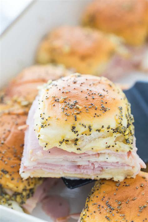 ham-and-cheese-sliders-with-poppy-seed-drizzle-half image
