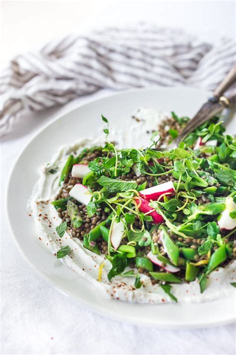 lentil-salad-with-spring-veggies-mint-and-yogurt image