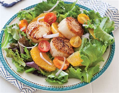 seared-scallop-salad-with-dill-vinaigrette-southern-lady image