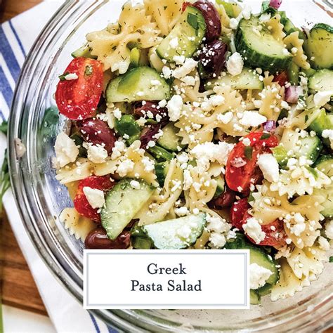 best-greek-pasta-salad-with-feta-cheese-savory image