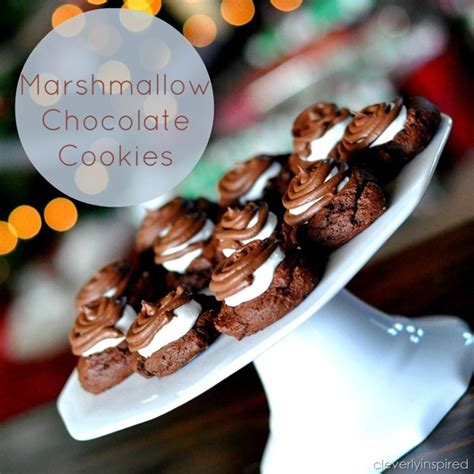 double-chocolate-marshmallow-cookie-recipe-cleverly image
