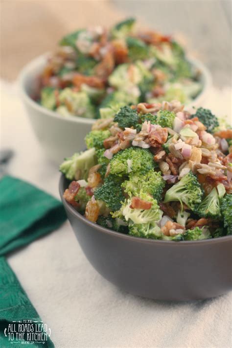 broccoli-salad-with-bacon-golden-raisins-sunflower image