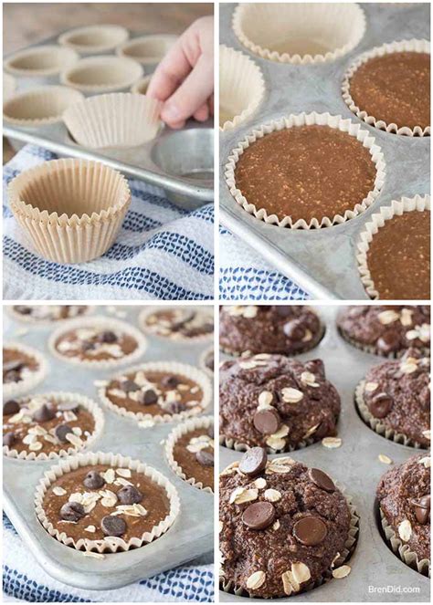healthy-chocolate-oatmeal-muffins-no-flour-no-sugar image