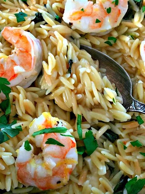 shrimp-scampi-with-orzo-garlicky-butter-wine-sauce image